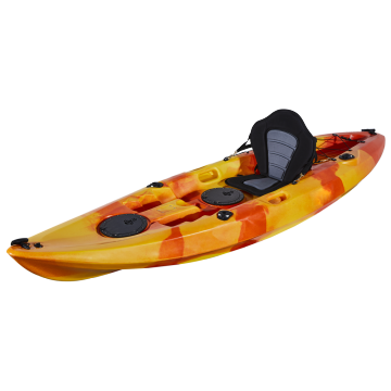 2020 China OEM wholesale cheap single angler water fishing canoe which is sitting on top of kayak with kayak accessories